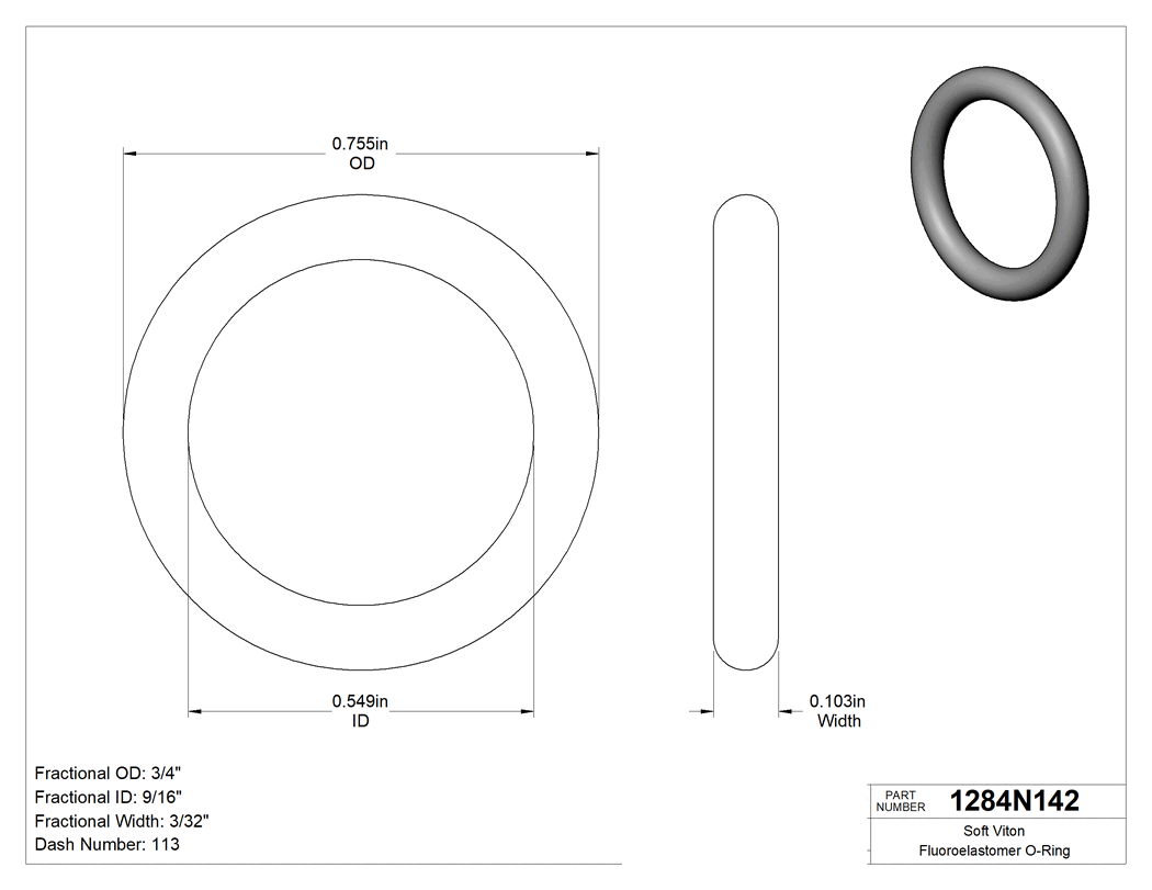 Technical drawing - 1284N142